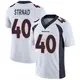 Limited White Men's Justin Strnad Denver Broncos Vapor Untouchable Jersey