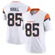 Limited White Men's Lucas Krull Denver Broncos Vapor F.U.S.E. Jersey