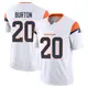 Limited White Men's Michael Burton Denver Broncos Vapor F.U.S.E. Jersey