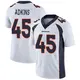 Limited White Men's Nate Adkins Denver Broncos Vapor Untouchable Jersey