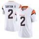 Limited White Men's Pat Surtain II Denver Broncos Vapor F.U.S.E. Jersey