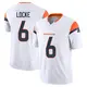 Limited White Men's P.J. Locke Denver Broncos Vapor F.U.S.E. Jersey