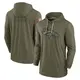 Olive Men's Denver Broncos 2022 Salute to Service Tonal Pullover Hoodie