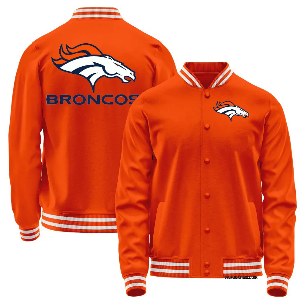 Orange Youth Denver Broncos Full-Snap Jacket